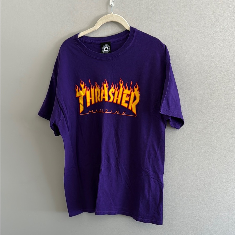 Thrasher Purple and Orange Short Sleeve Tee